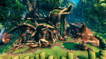 Сute cozy house (2190 inst) Valheim Build