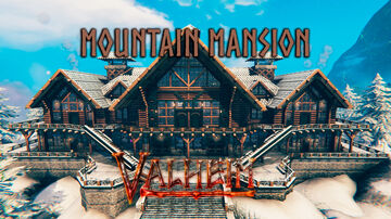 Mountain  mansion (13500 inst) Valheim Build
