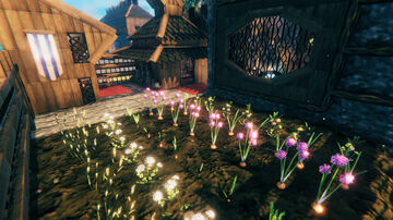 Mansion with Garden and Great Interior Design Valheim Build