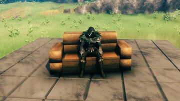 Wood Couch 2 Valheim Build
