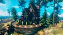A compact multi-storey cottage with 5 bedrooms, a kitchen, a bathroom, and a toilet... xd =) (4200 inst) Valheim Build