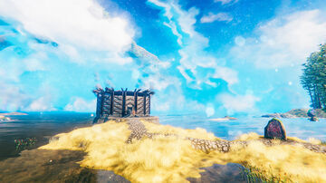 Make a glass ceiling! | Round Design! | Like a castle! Valheim Build