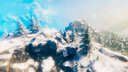 Cave base hidden deep in the snowy mountain Valheim Build