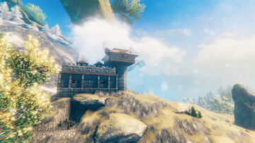 Tower and Castle | Cave Entrance Design! Valheim Build