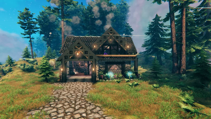 Black Forest Cottage Valheim Build Black Forest Cottage Valheim Build