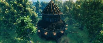 Portal Hub Tower Valheim Build