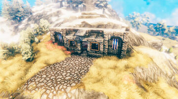 Cave Stone House Valheim Build