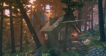 Black Forest Starter Base Valheim Build