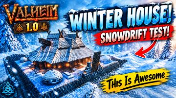 Let's Build a Winter House! | Will It Withstand the Snowdrift? | This Is Awesome | Valheim Valheim Build