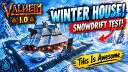 Let's Build a Winter House! | Will It Withstand the Snowdrift? | This Is Awesome | Valheim Valheim Build