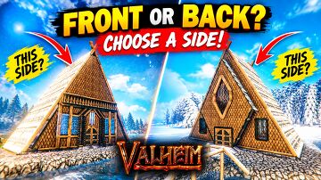 Front or Back? This Triangular House Valheim Build