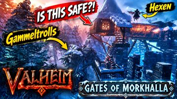 Building a Base on the Gates of Morkhalla! Valheim Build