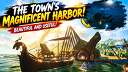 Here is the town's magnificent harbor Valheim Build