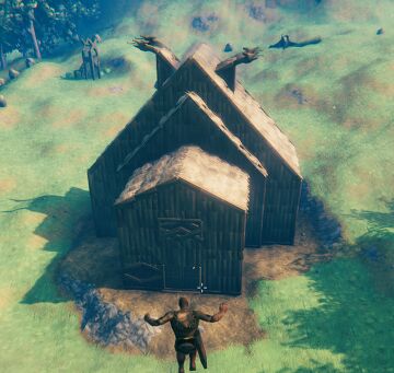 Blank Longhouse Valheim Build