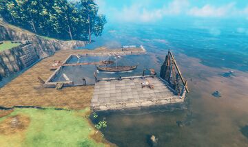 Viking Dock Valheim Build