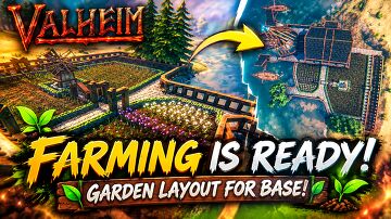 Farming is ready! | Garden layout for Base! | VALHEIM Valheim Build