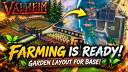 Farming is ready! | Garden layout for Base! | VALHEIM Valheim Build