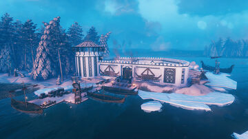 Deep North Trading Hub Valheim Build