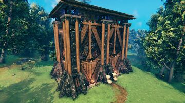 Hræsvelgr (The Aerie-large mid-game base for up to 6 vikings) Valheim Build