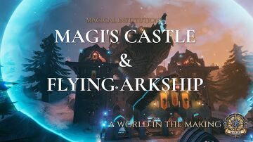 Magical Institutions: Magi’s Castle & Flying Arkship Valheim Build