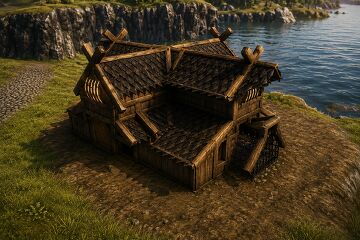 Plains Medium House 1 Valheim Build