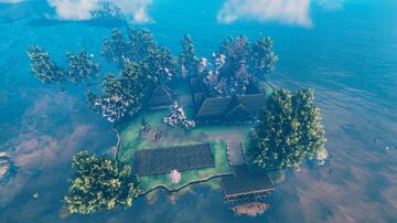 Remake of my first big base. Valheim Build