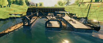 Dock and Warehouse Valheim Build