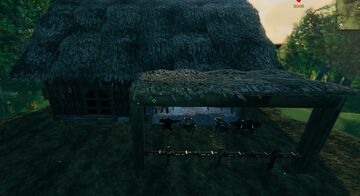 Hammer and Anvil Blacksmith shop and Residence Valheim Build