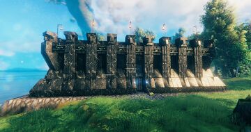 Black Marble Fort Valheim Build