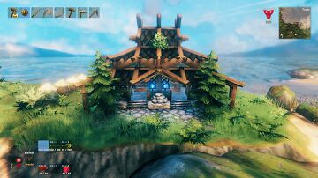 Small Kitchen/Work Table - (Pequena Cozinha/Mesa de Trabalho) Valheim Build