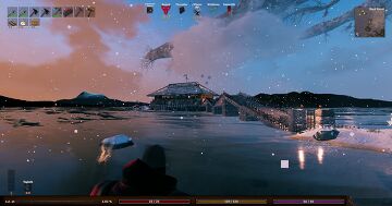 BlackForrest Island Sea Base Valheim Build