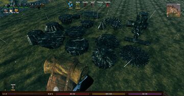Black Marble Pillars, Parts & Spital Designs Valheim Build