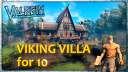 Viking Villa for 10 Valheim Build