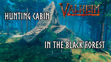 Forest Hunting Cabin =) (2000inst) Valheim Build
