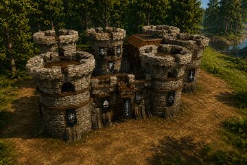 reconstruction 1 castle Valheim Build