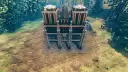Athelgard from the unfinished main entrance. Here's where a representation of the Norse Creation story is going to be built- Muspelheim and Nifilheim in the towers, Ymir in the middle. Any suggestions?