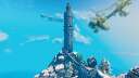 125 Meter Tower fully decorated inside and out Valheim Build