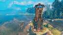 Lighthouse (Revised terrain for easy placing- even in water) Valheim Build