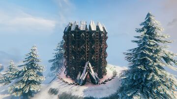 Trophy Tower Valheim Build