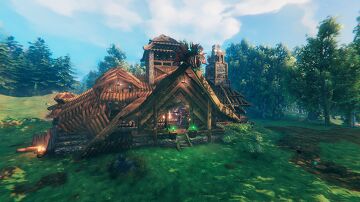Main Base with Massive Basement (Valheim Cuisine Ready) Valheim Build