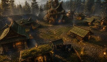 fehu green village Valheim Build