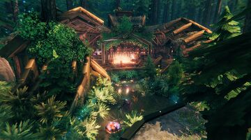 Black Forest Outpost (18 terrain markers for rivlet : Early Game) Valheim Build