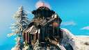 Hermits Mountain Hut (Capstone build for Mountain Stone Silos) Valheim Build