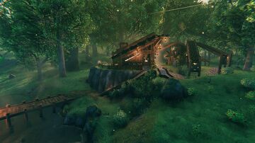 The Lonely Viking Inn & Boar's Head Bistro Valheim Build