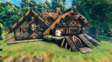 The River Fork Lodge Valheim Build