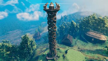 Feather Cape Base Jump Platform Valheim Build
