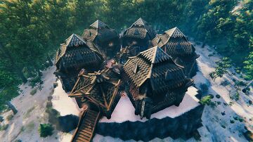 The Dwarven Grotto (room for 4-10) Valheim Build