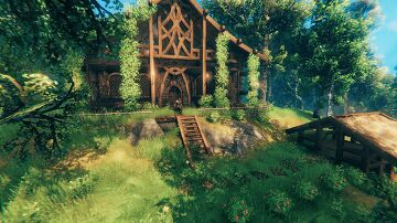 Starter house for 8 Vikings (made of starter wood only -2670 inst) Valheim Build