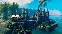 Hogwarts base for 10 friendly wizards. Mini version of the castle (14200 inst) Valheim Build