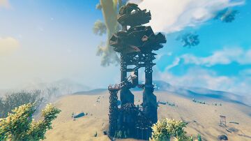This Used To Be A Treehouse-But now its treeless =( Valheim Build